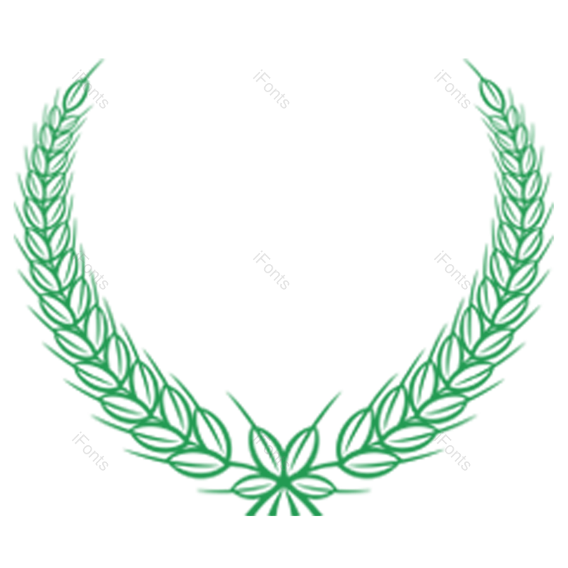 麦穗边框图片,矢量元素元素,植物边框PNG,圆形花纹免抠素材
